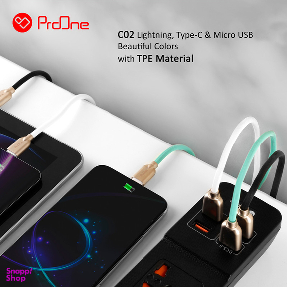 کابل تبدیل USB به لایتنینگ پرووان مدل PCC115 طول 1 متر