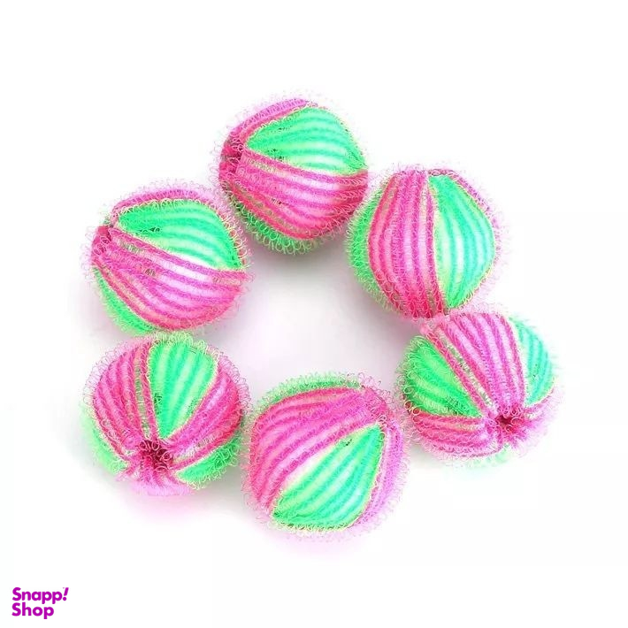 توپ پرزگیر ماشین لباسشویی مدل Washing Ball بسته 6 عددی