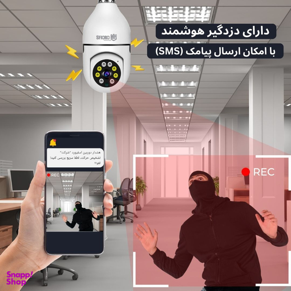 دوربین مداربسته تحت شبکه اسفیورد مدل SZM136
