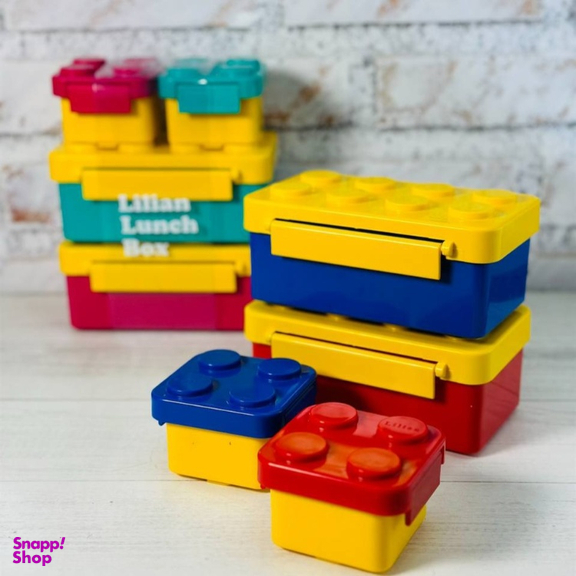 ظرف غذا 4 تکه مدل لگو کد 002