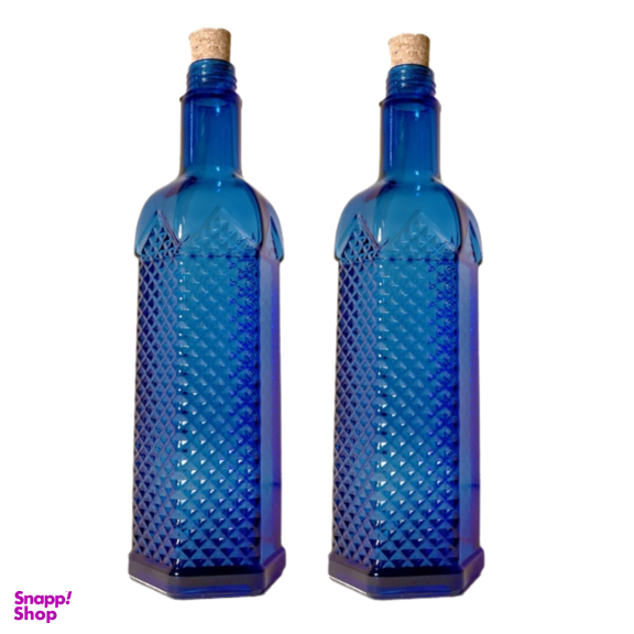 بطری طرح شش ضلعی مدل خورشیدی گنجایش 1 لیتر بسته 2 عددی