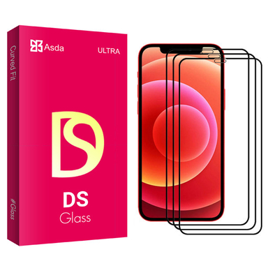 محافظ صفحه نمایش سرامیکی آسدا مدل DS glass مناسب برای گوشی موبایل اپل Iphone 12 بسته سه عددی
