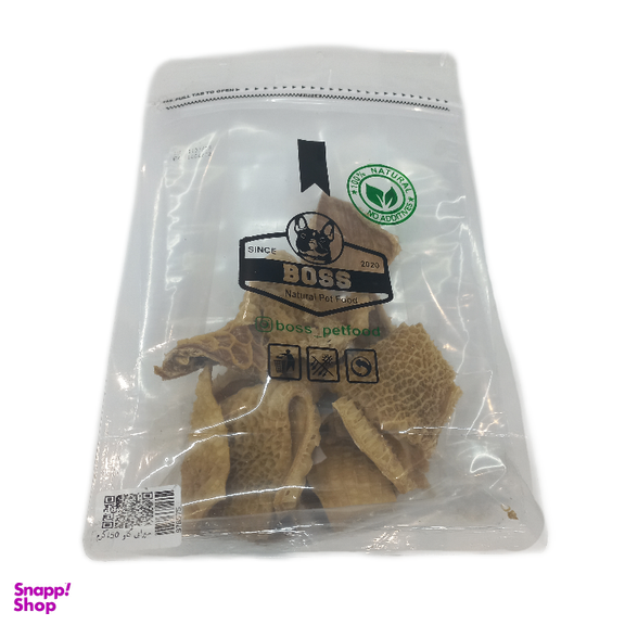 تشویقی سگ باس مدل سیرابی گوسفند کد 976607 وزن 100 گرم
