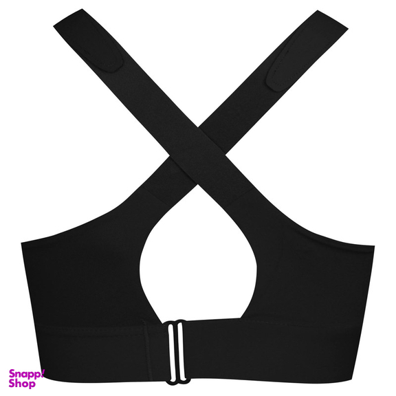 نیم تنه ورزشی زنانه مدل بند چسبی کد 5018 رنگ مشکی