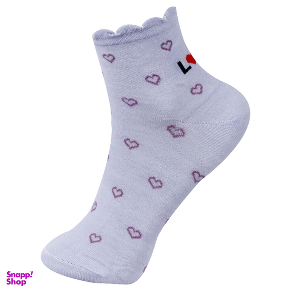 جوراب زنانه آرسس طرح قلب کد 411 مجموعه 6 عددی