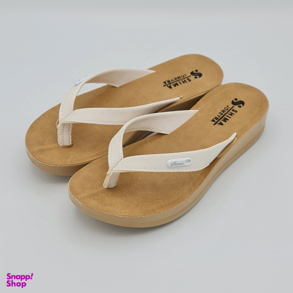 دمپایی زنانه شیما مدل جمیرا کد 074 رنگ سفید