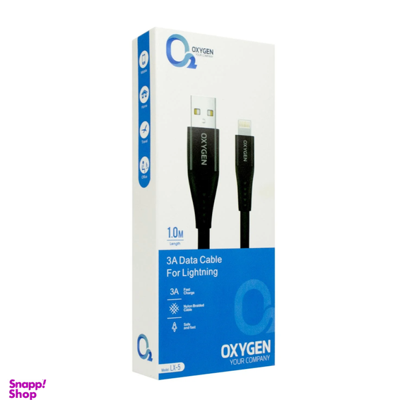 کابل شارژ 65 وات Type-C به Type-C اکسیژن مدل LX-5 کد 14040414 طول 1 متر