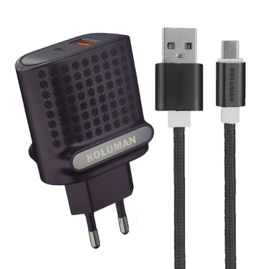 شارژر دیواری کلومن مدل KC-H110 به‌همراه کابل تبدیل USB-C