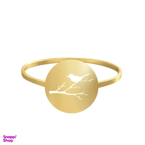 انگشتر طلا 18 عیار زنانه شمیم گلد گالری کد AA31 طرح گنجشک