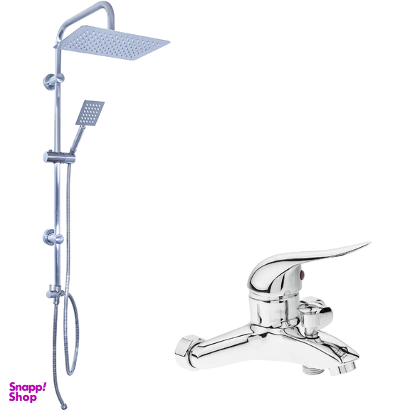 شیر حمام اندیکا مدل Chelrood به همراه علم دوش استیل کد 30