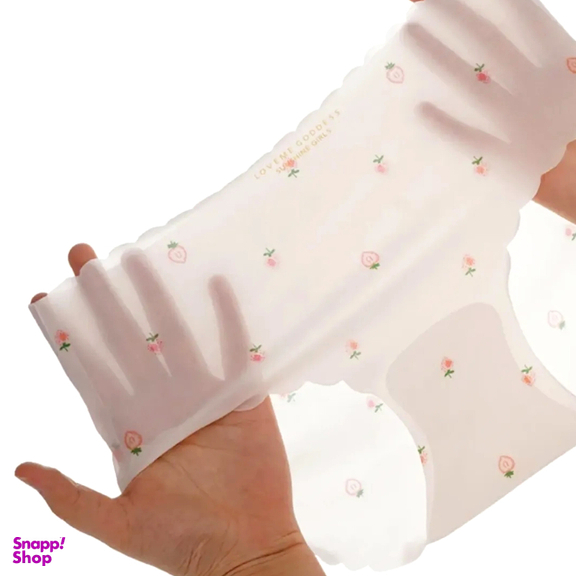 شورت زنانه طرح توت فرنگی کد 1007 رنگ صورتی