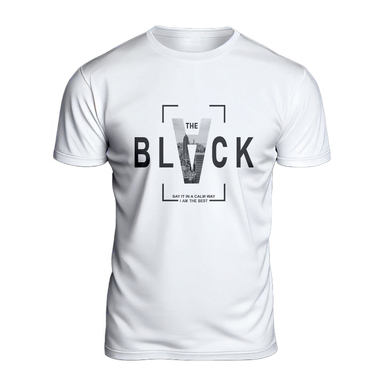 تیشرت مردانه مدل BLACK رنگ سفید
