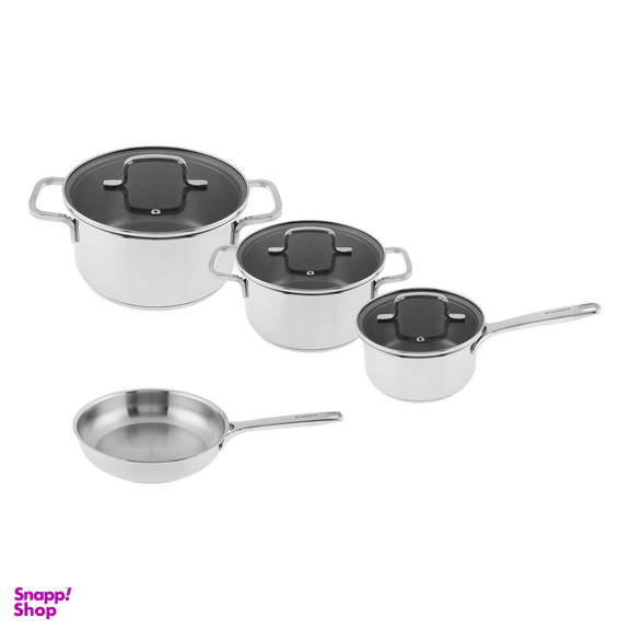 سرویس قابلمه و تابه استیل 7 پارچه برگهف مدل HELIX کد 5085