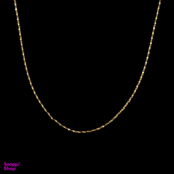 زنجیر طلا 18 عیار زنانه لوتوس مدل پولکی کد 1010