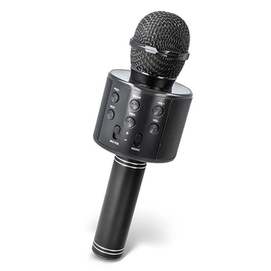 میکروفن بلوتوثی اسپیکر دار مشکی مدل ws-858