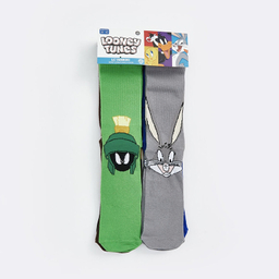 جوراب ساق بلند مردانه ال سی وایکیکی مدل LOONY TUNES مجموعه 5 عددی