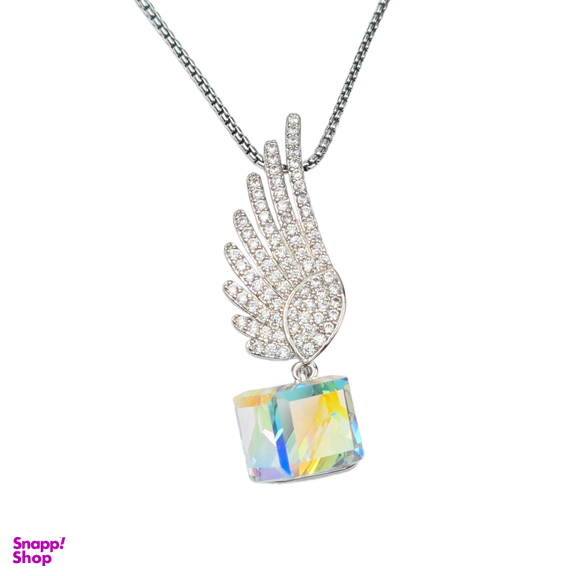 گردنبند زنانه سواروسکی طرح بال فرشته کد swar577