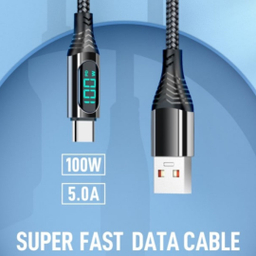کابل فست شارژر USB به Type-C کانفلون به مدل DC45 100W طول 1 متر