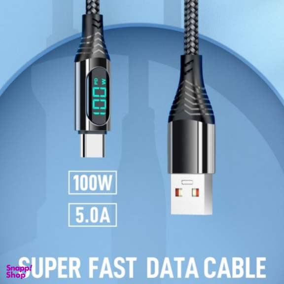 کابل فست شارژر USB به Type-C کانفلون به مدل DC45 100W طول 1 متر