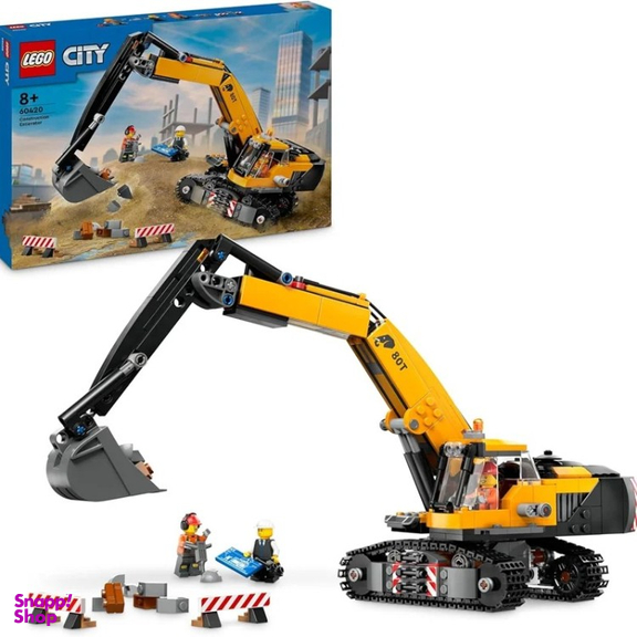ساختنی لگو سری سیتی مدل Construction Excavator کد 60420