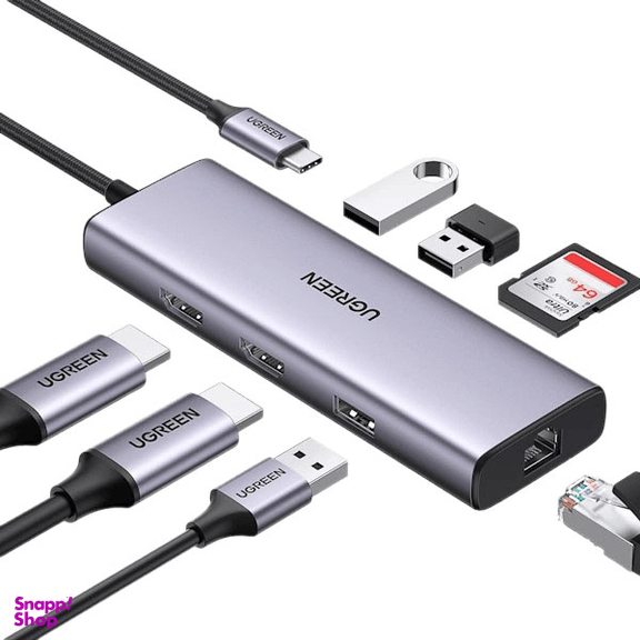 هاب 9 پورت USB-C یوگرین مدل CM490 کد 90119