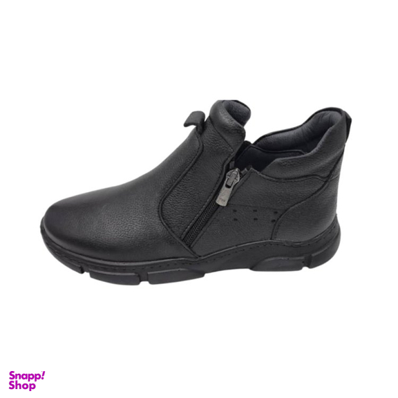 کفش طبی زنانه چرم ریباری مدل R30 رنگ مشکی