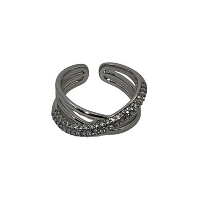 انگشتر زنانه ژوپینگ کد 100 رنگ نقره ای