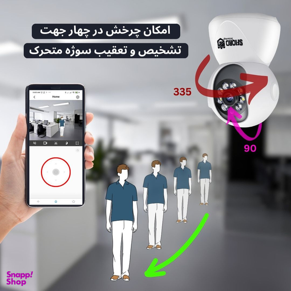 دوربین مداربسته تحت شبکه اسفیورد مدل SZM130