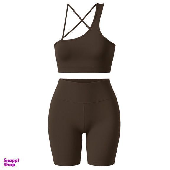 ست نیم تنه و شلوارک ورزشی زنانه ماییلدا مدل 5409-7106