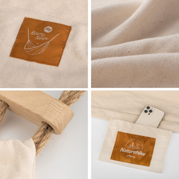 ننو يک نفره چوب دار نیچرهایک مدل DC-C01-Shake Anti Tip Canvas Hammock کد DC001