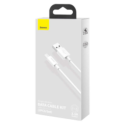 کابل USB به MicroUSB بیسوس مدل TZCAMZJ-02 طول 1.5 متر مجموعه 2 عددی