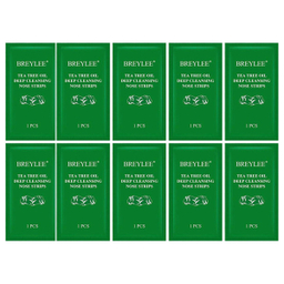 چسب پاک کننده بینی بریلی مدل Tea Tree مجموعه 10 عددی