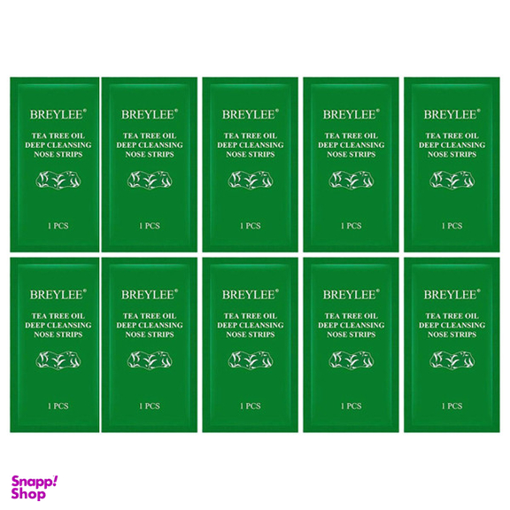 چسب پاک کننده بینی بریلی مدل Tea Tree مجموعه 10 عددی