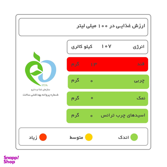 نکتار مخلوط هفت میوه سان استار حجم 200 میلی لیتر