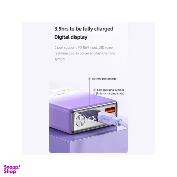 پاوربانک یوسمز مدل CD192 ظرفیت 10000 میلی آمپر