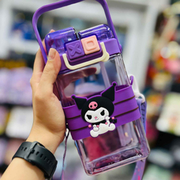 قمقمه کودک مدل کرومی عروسکی گنجایش 0.65 میلی لیتر به همراه برچسب کد 01