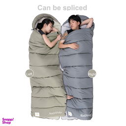 کيسه خواب 18- درجه نیچرهایک مدل Envelope W Hat Washable Cotton Sleeping Bag M400 کد MSD02