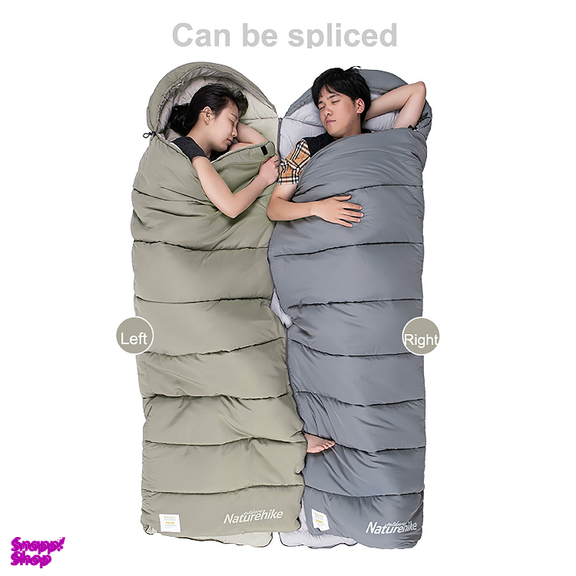 کيسه خواب 18- درجه نیچرهایک مدل Envelope W Hat Washable Cotton Sleeping Bag M400 کد MSD02