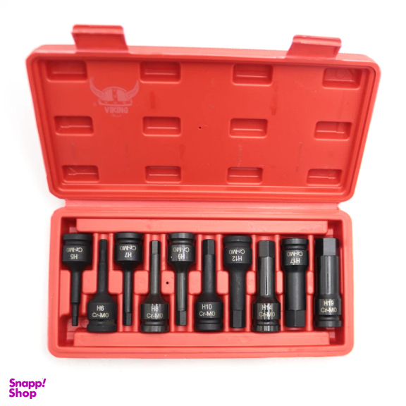 سری بکس آلنی مدل وایکینگ کد YPGH-1/2INCH-26CM مجموعه 10 عددی
