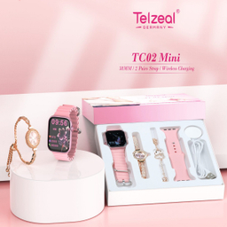 ست ساعت هوشمند تلزیل مدل Telzeal TC02 Mini مجموعه 2 عددی