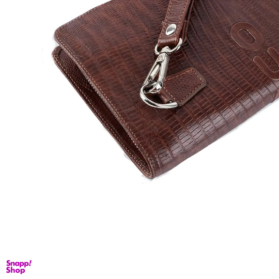 کیف پول چرم کروکو مدل سانوی