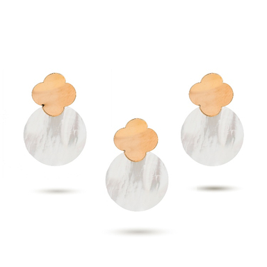 نیم ست طلا 18 عیار زنانه میلی گالری کد MT1235