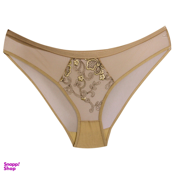 ست شورت و سوتین زنانه کارنا رز مدل گیپور کد 3374 رنگ قهوه ای روشن