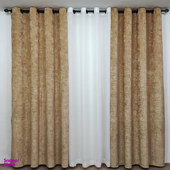 پرده پانچ مدل chanel FCLT90014 سایز 280×150 سانتی متر