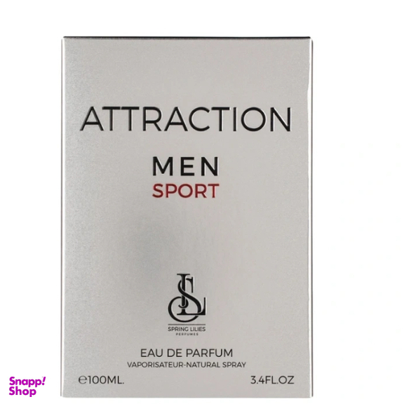 ادوپرفیوم مردانه اسپرینگ لیلیز مدل Attraction حجم 100 میلی لیتر