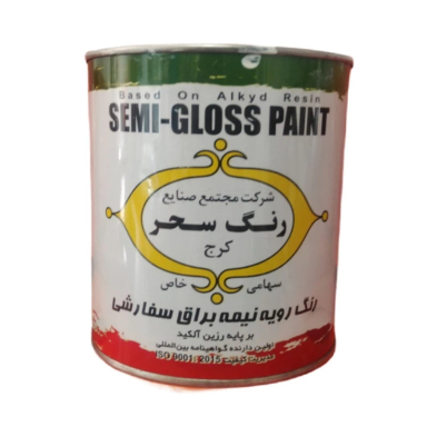 رنگ روغنی نیم براق سحر کد 601 وزن 1 کیلوگرم