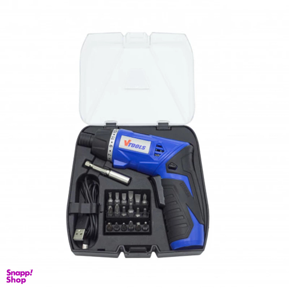 پیچ گوشتی شارژی وی تولز مدل VT1214 مجموعه 19 عددی