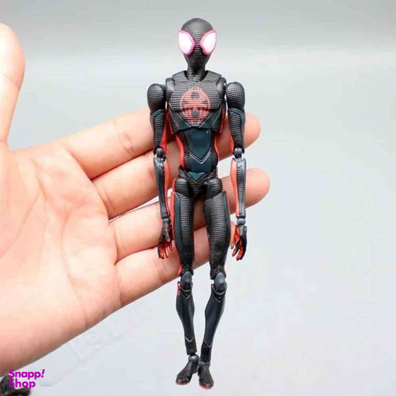 اکشن فیگور بندای مدل اسپایدرمن مایلز مورالس طرح Spiderman Miles Morales SHFiguarts