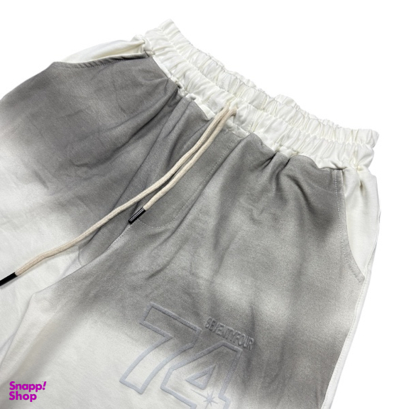 ست تیشرت و شلوارک ورزشی مردانه طرح 74 کد B57 رنگ سفید