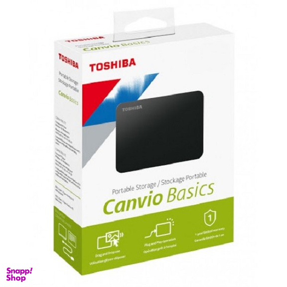هارد دیسک اکسترنال توشیبا مدل Canvio Basics ظرفیت 500 گیگابایت